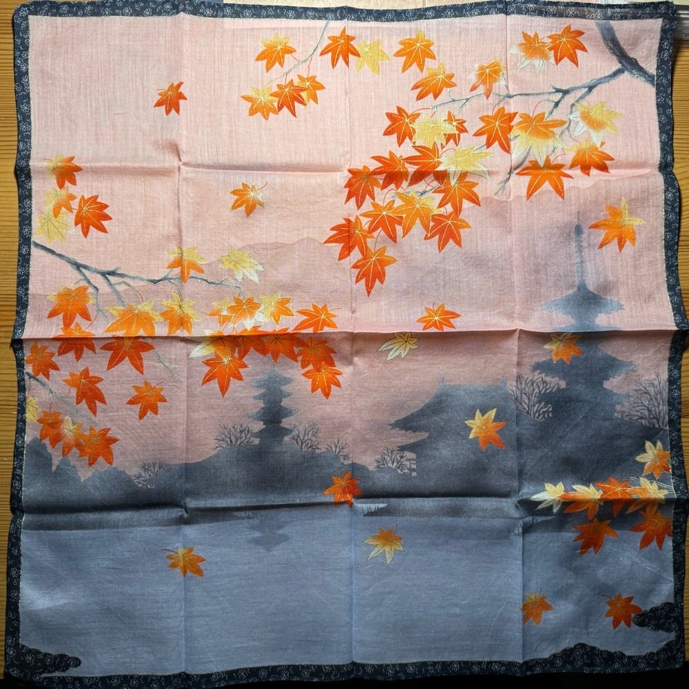 Vintage Japanese cotton handkerchief